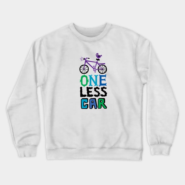 one less car multi Crewneck Sweatshirt by Andibird